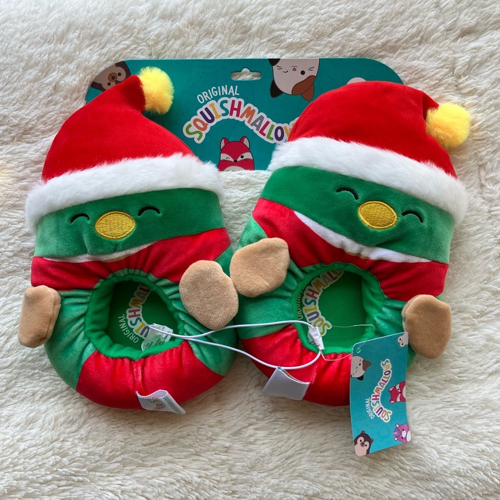 NWT Squishmallows Slippers | Toddler 11/12 | Elf Duck